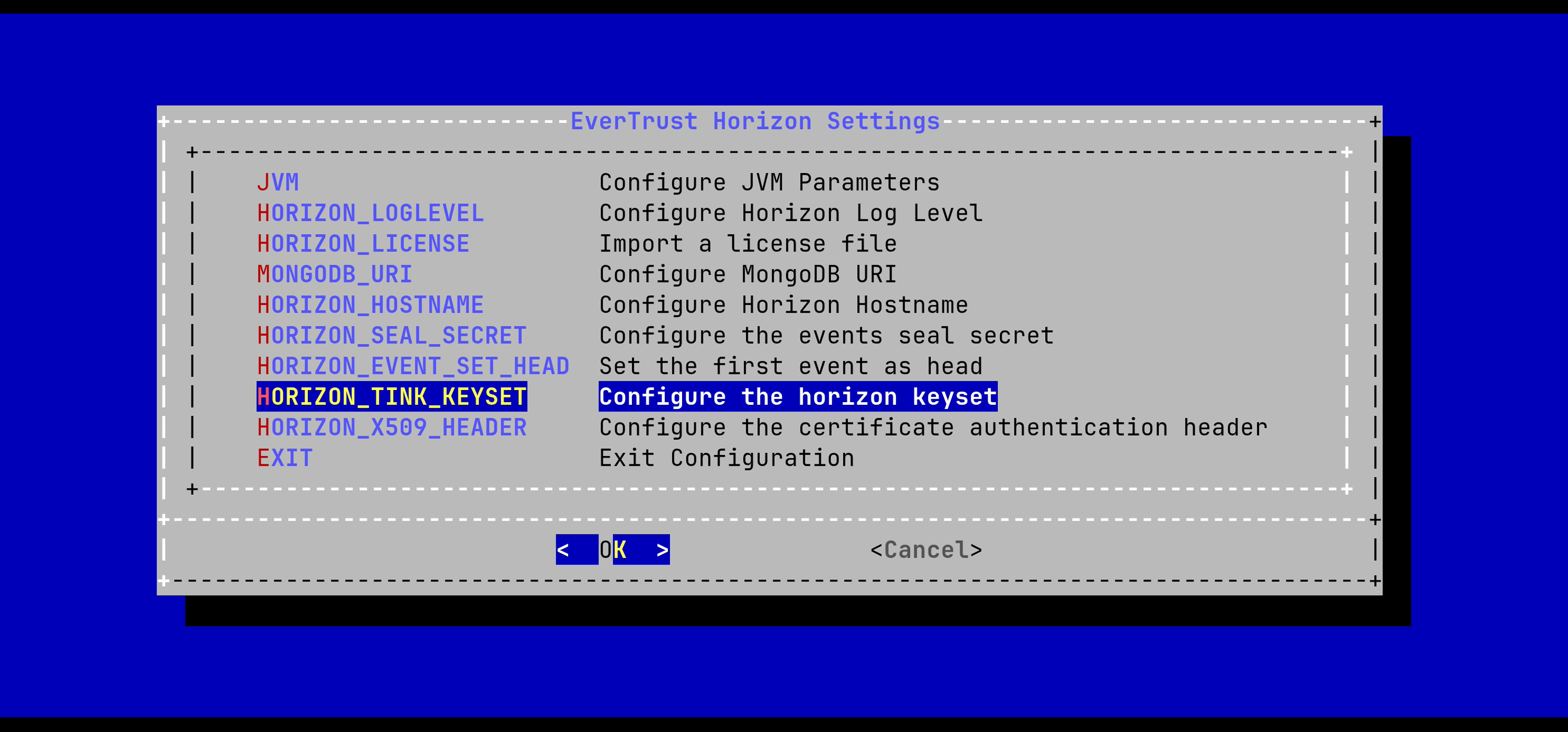 Stream Config Menu