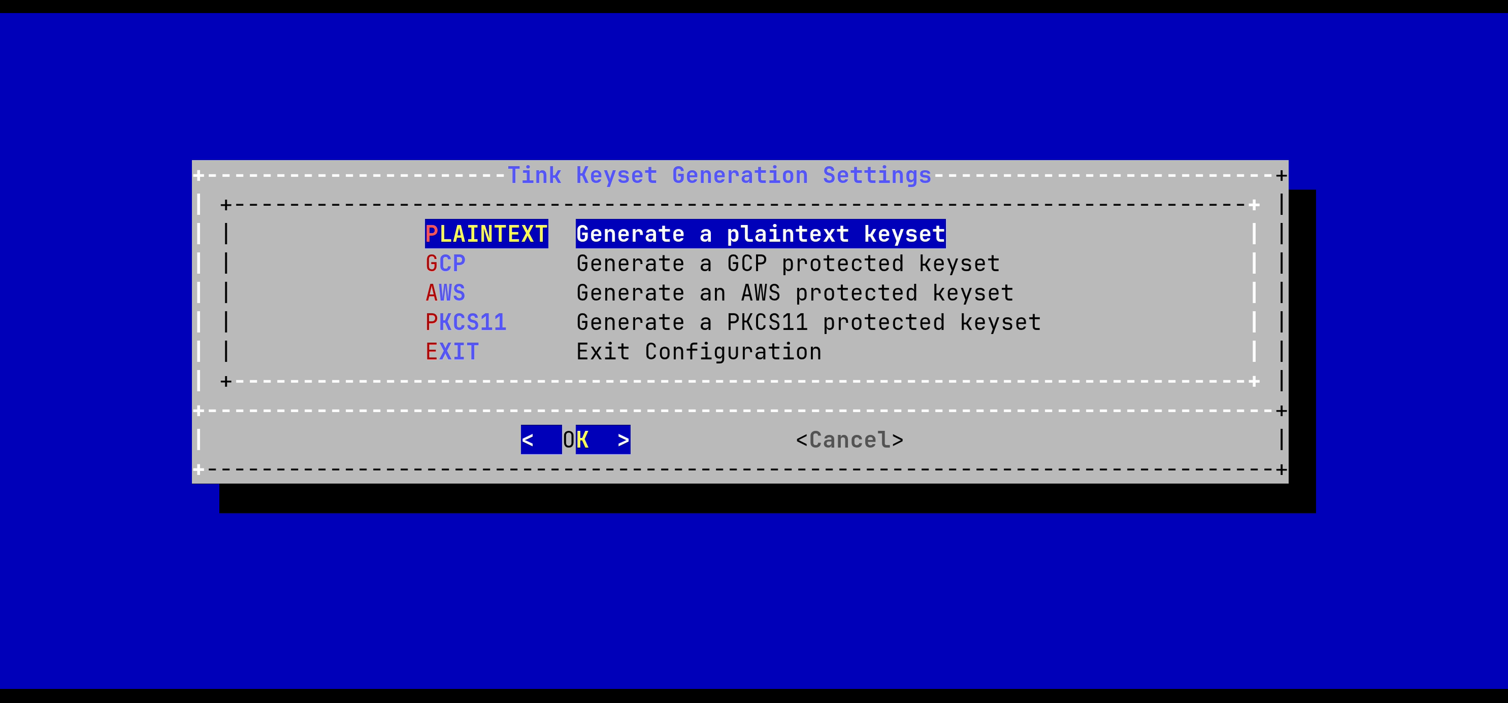 Tink Config Menu