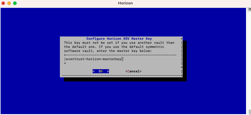 Horizon SSV Menu 2
