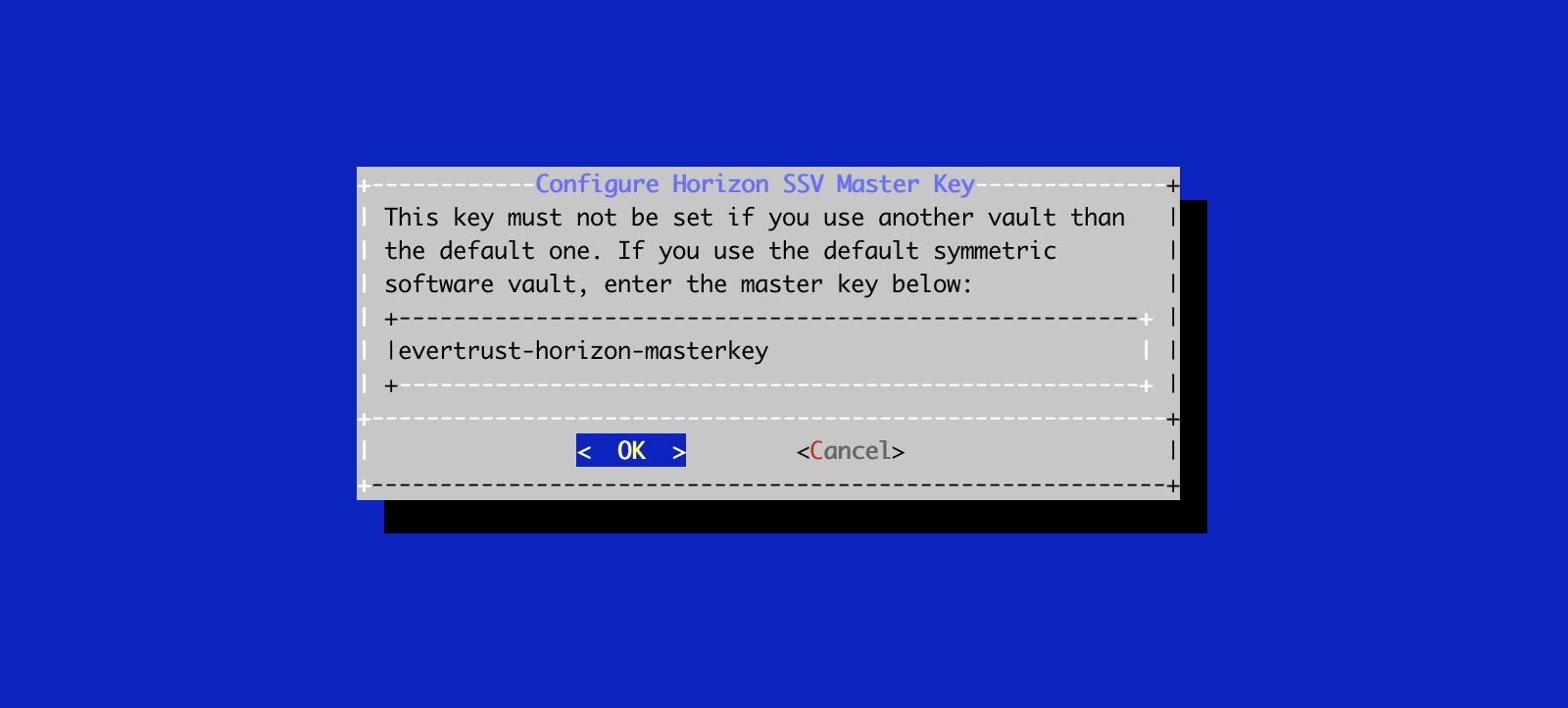 Horizon SSV Menu 2