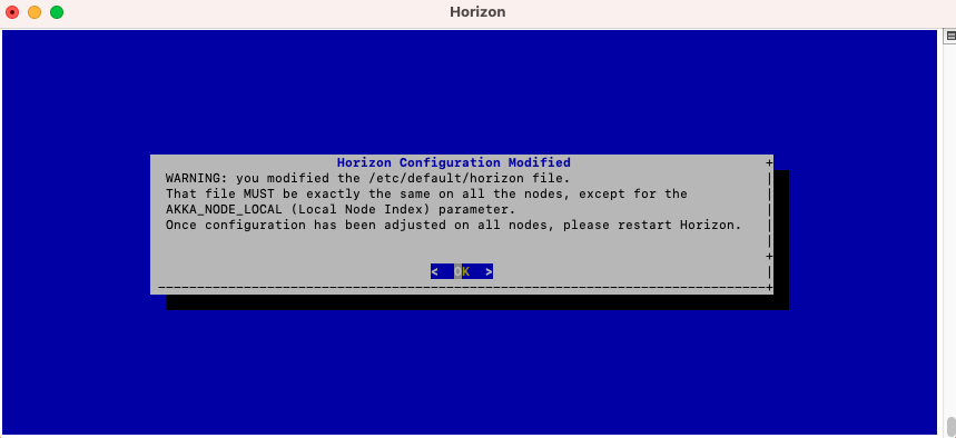 Horizon Config Menu