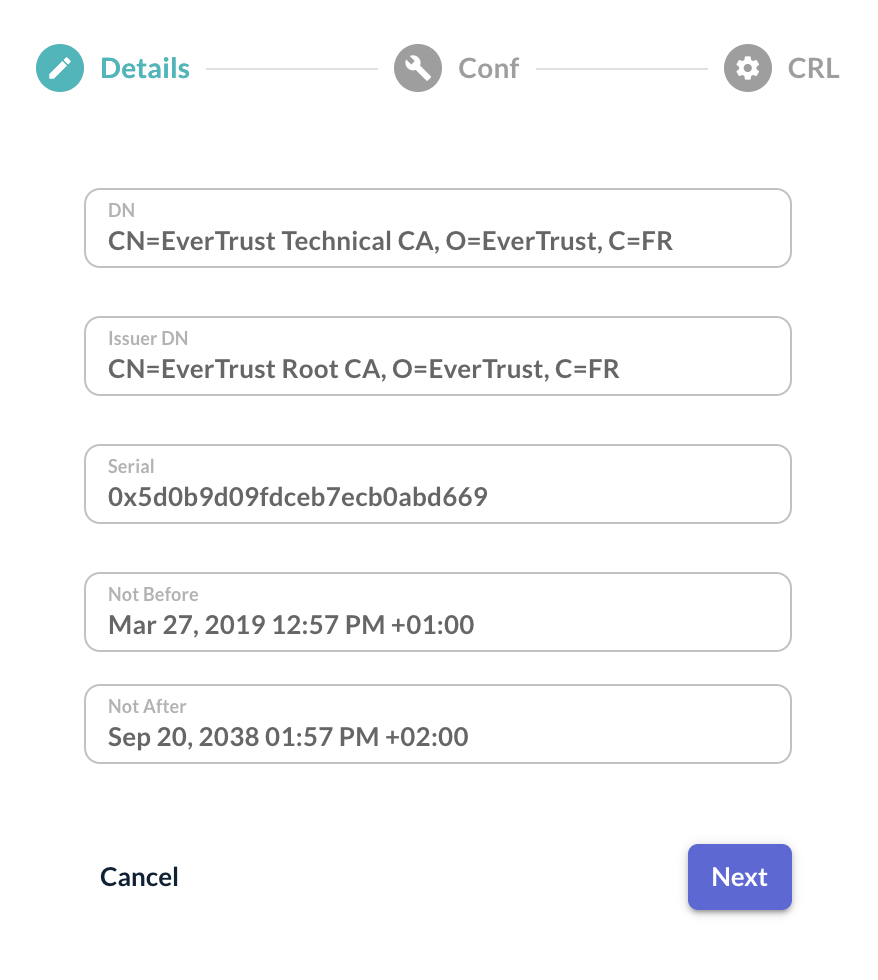 CA Details