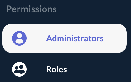 Administrators Menu