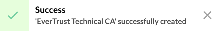 CA successfully imported