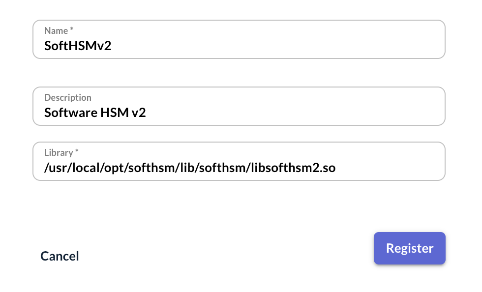 Create HSM