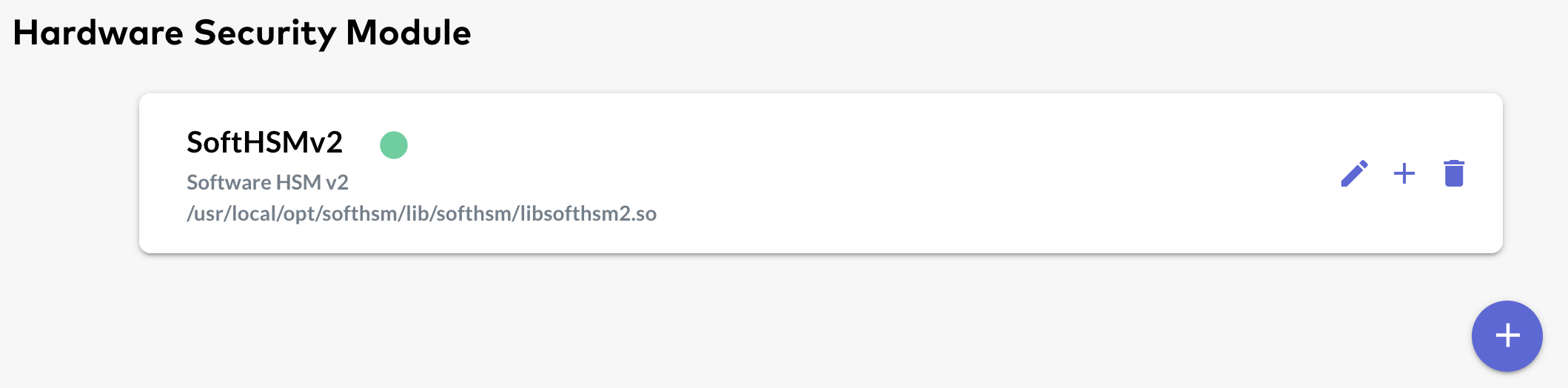HSM registered