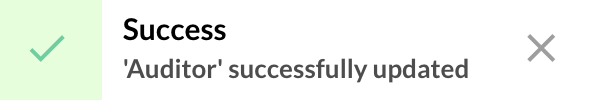 Role successfully updated