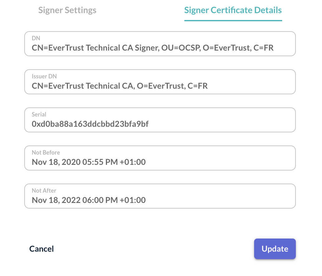 Edit Signer Form