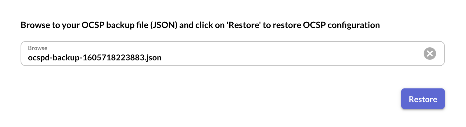 Restore Page