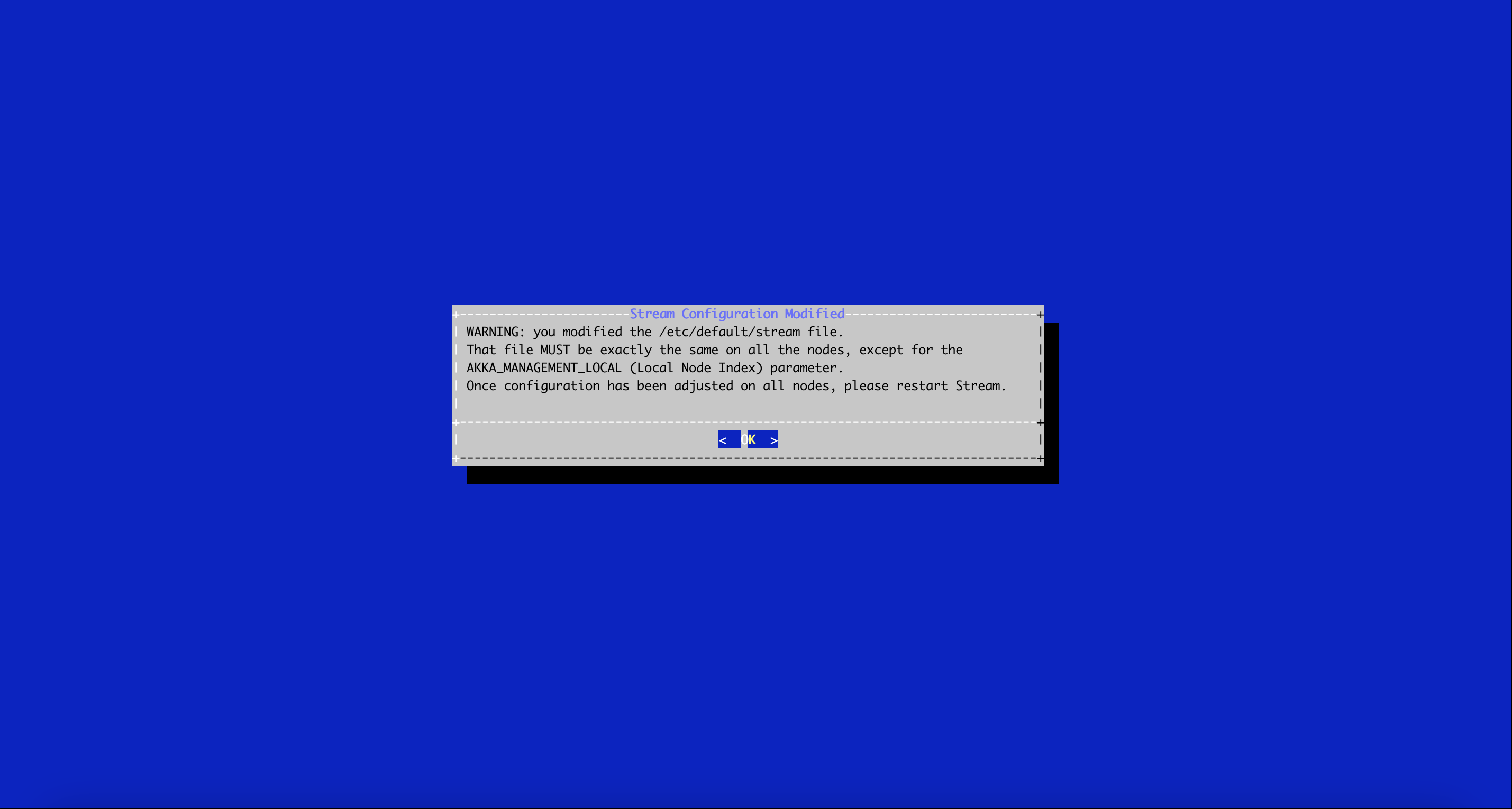 Stream Config Menu