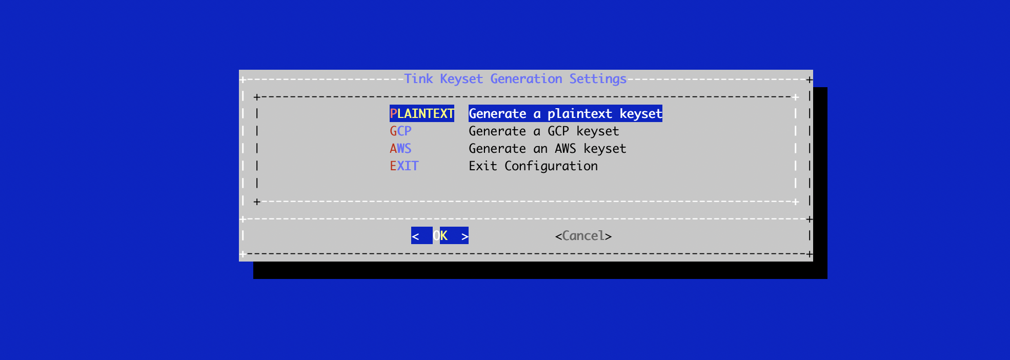 Tink Config Menu
