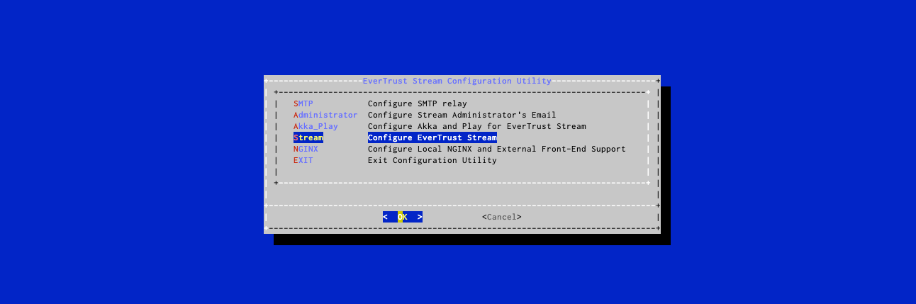 Main Config Menu